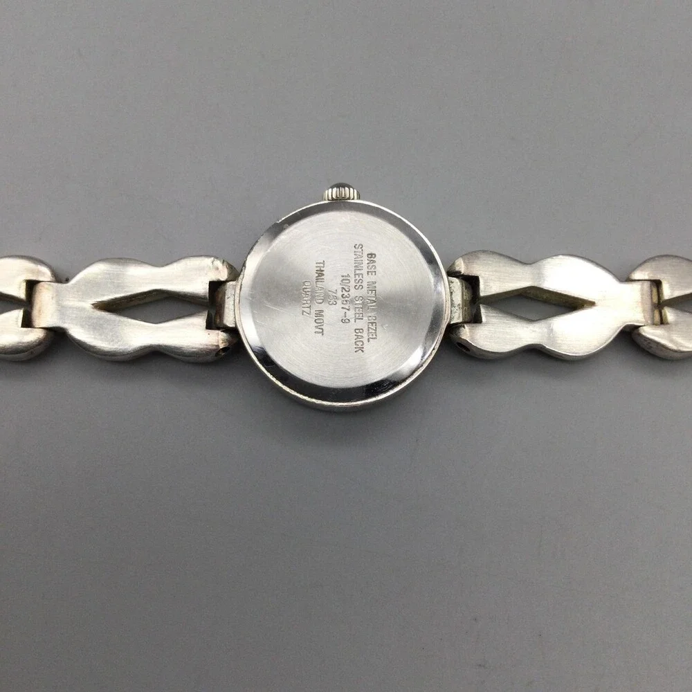 Anne Klein II Womens Watch 19mm White Dial Silver Tone Bracelet New Battery 6.5